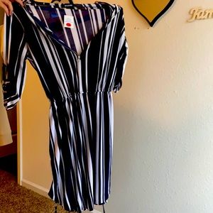 Blue and white stripes